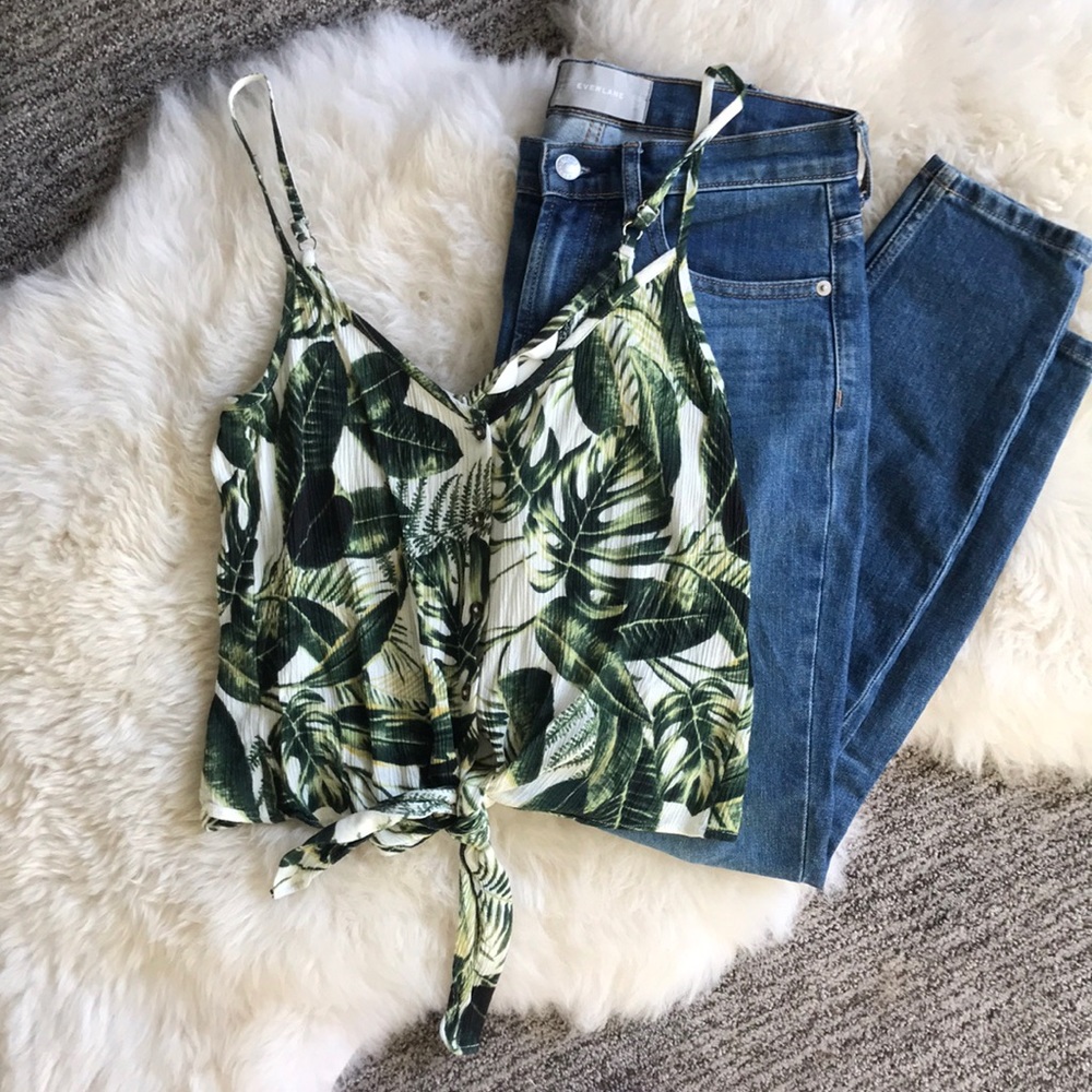 H&M Leaf Print Top
